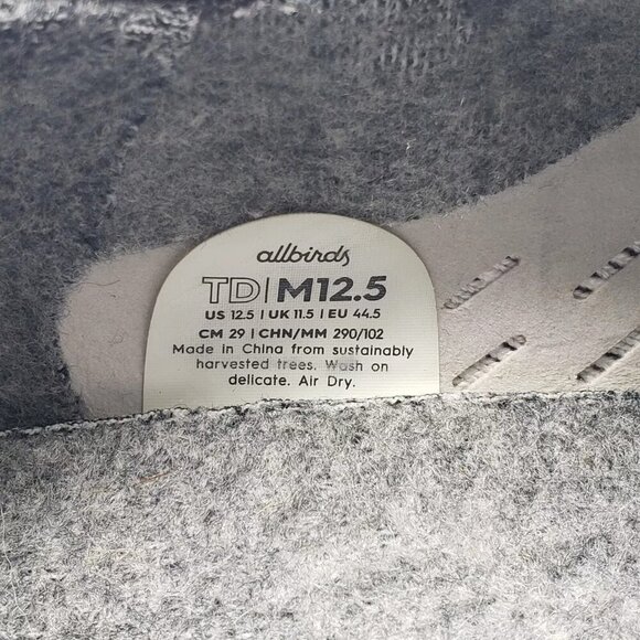 Allbirds Tree Dashers Geyser Navy Blue White Women Running Sneaker Shoes M 12.5 - Picture 8 of 9